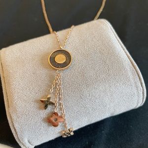 Luxury designer 14k gold plated necklace